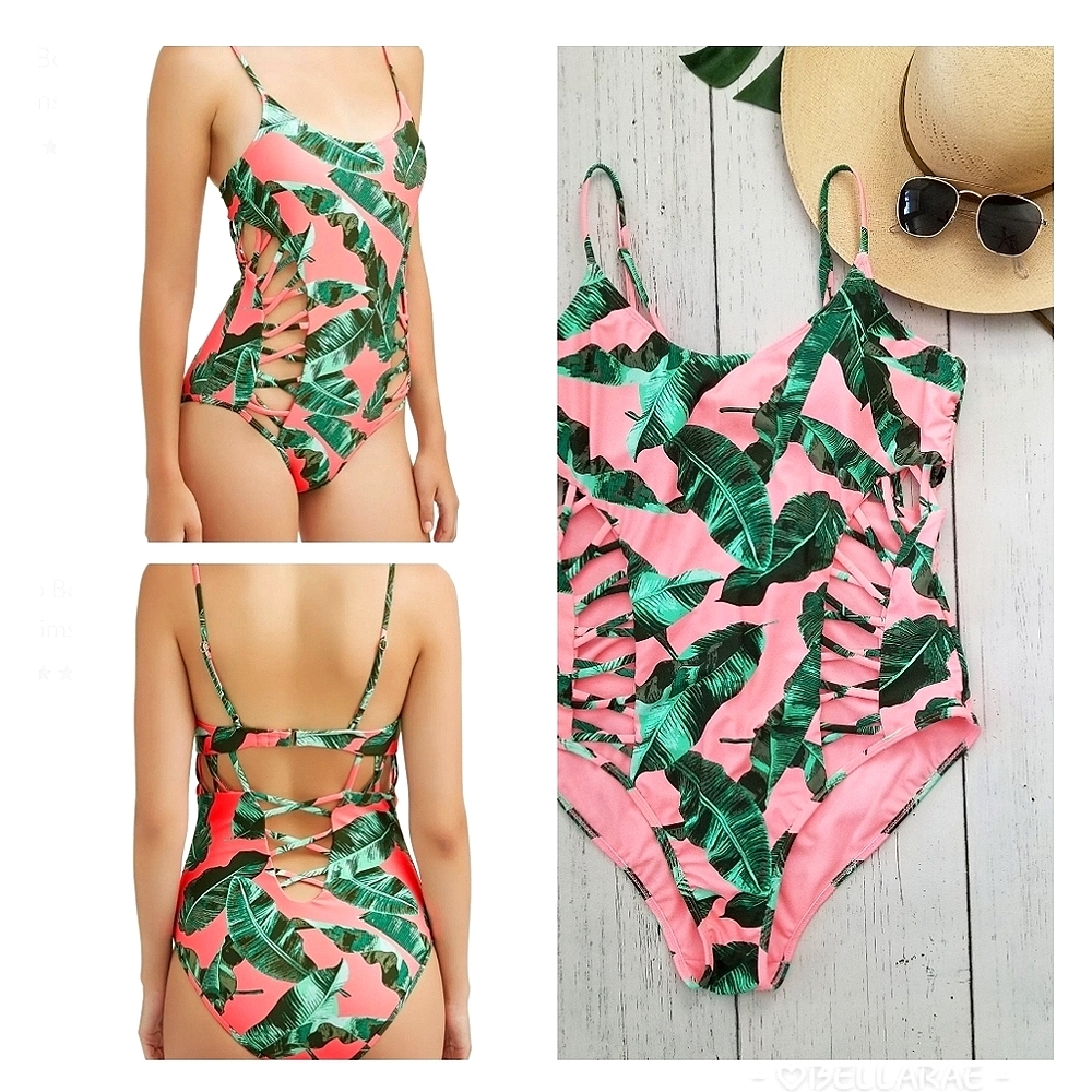 Tropical One Piece Swimsuit | XL